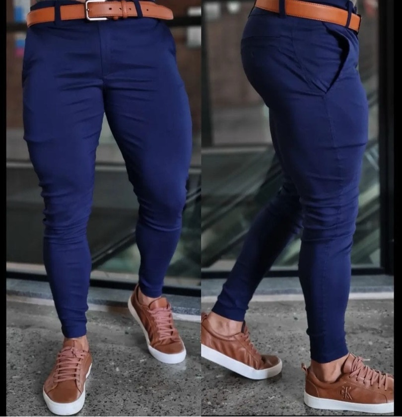 Calça Alfaiataria Bemgaline Azul Marinho