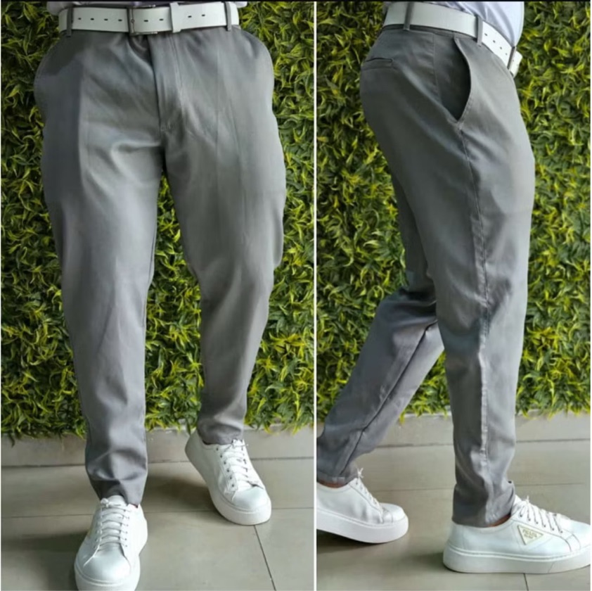 Calça Alfaiataria Americana Cinza