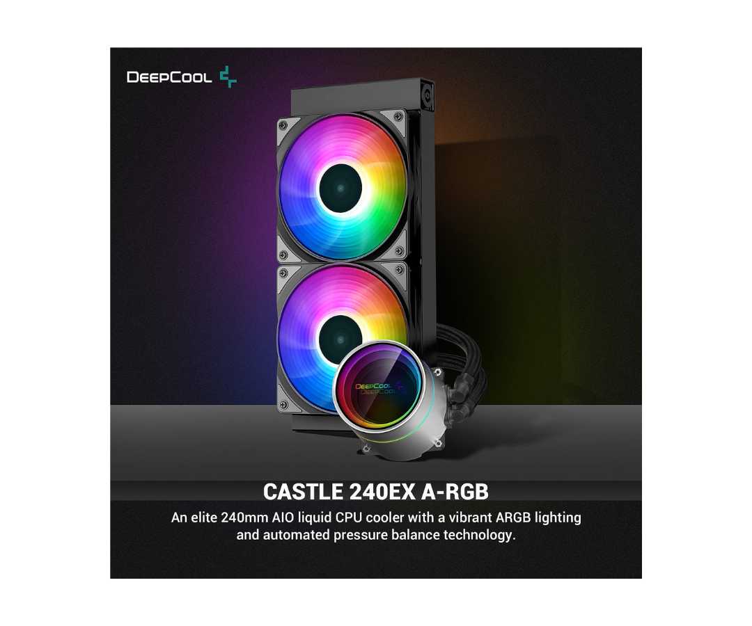 DEEPCOOL CASTLE 240EX ARGB - BLACK
