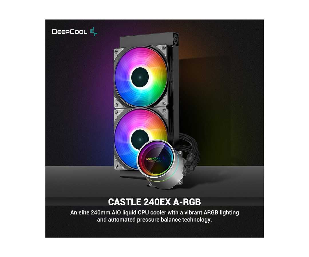 DEEPCOOL CASTLE 240EX ARGB - BLACK