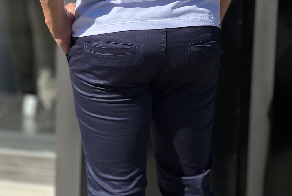 Calça Chino Sarja Salth Azul Marinho