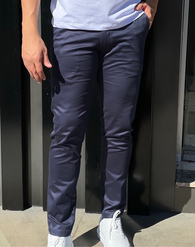 Calça Chino Sarja Salth Azul Marinho