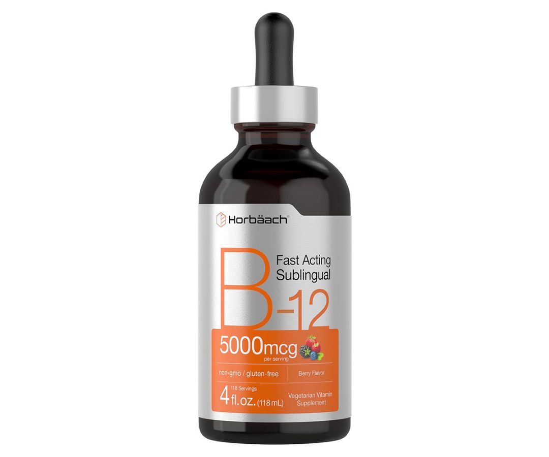 B12 Líquida (Cianocobalamina + Metilcobalamina) - Horbaach - 5000mcg x118ml Líquido