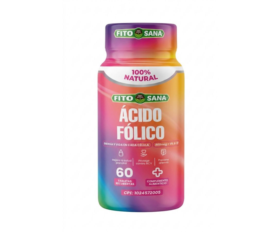 Ácido Fólico - Fitosana - 800mcg x60 Tabletas