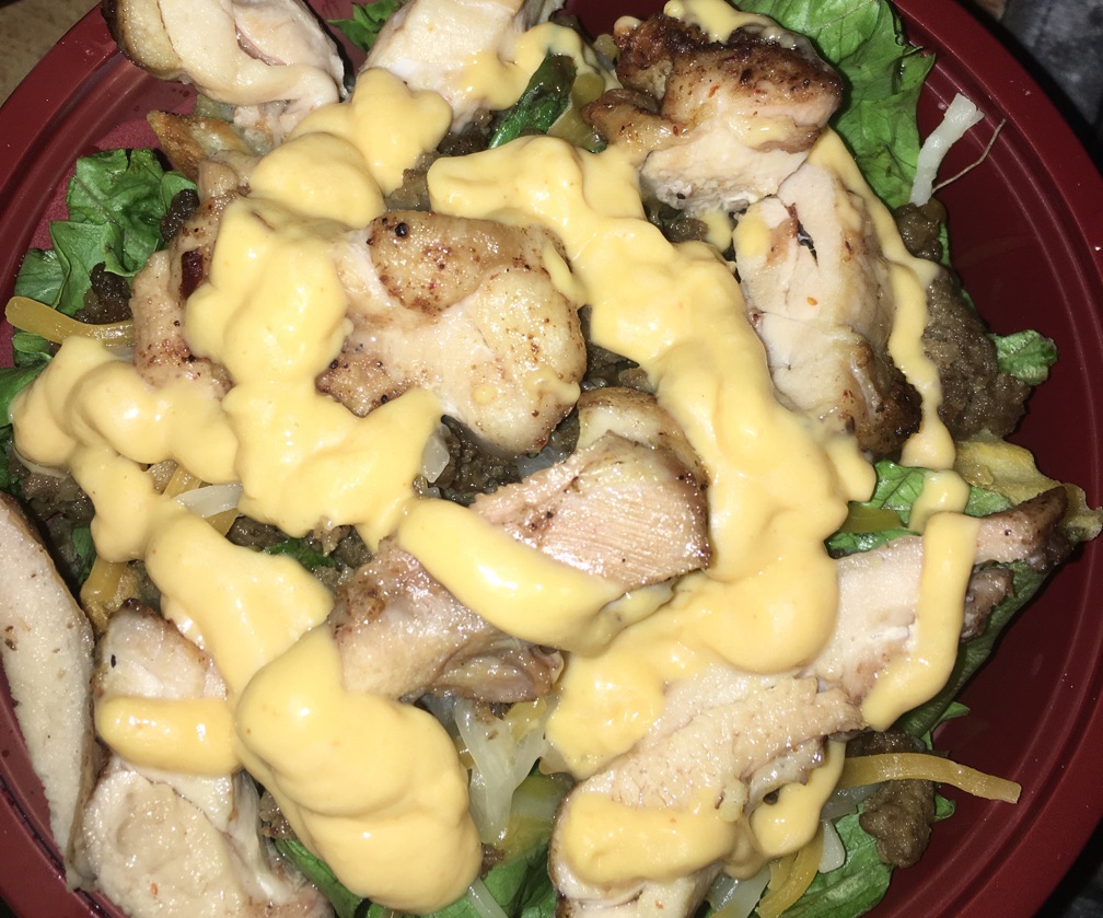 Chicken loaded nachos