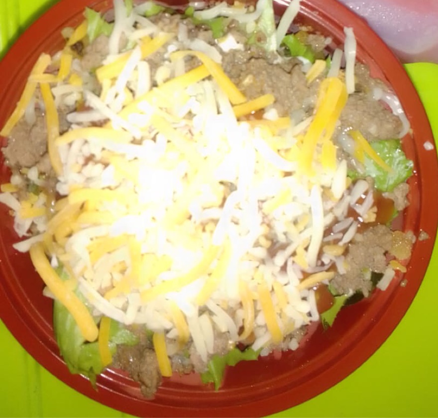 Beef loaded nachos