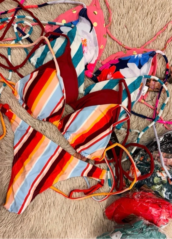 BIKINI NEREA | Triangulo estampado + less para atar
