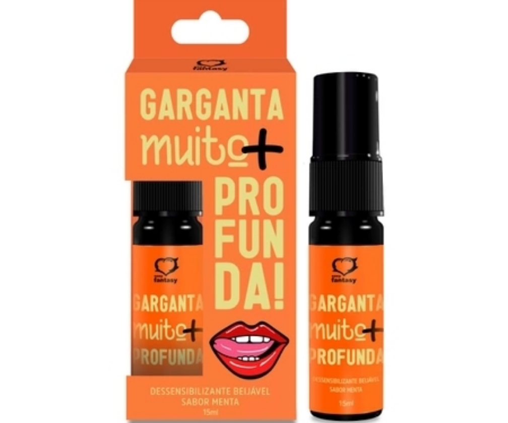 Aromatizante e Dessensibilizante Garganta Muito + Profunda Menta 15ml