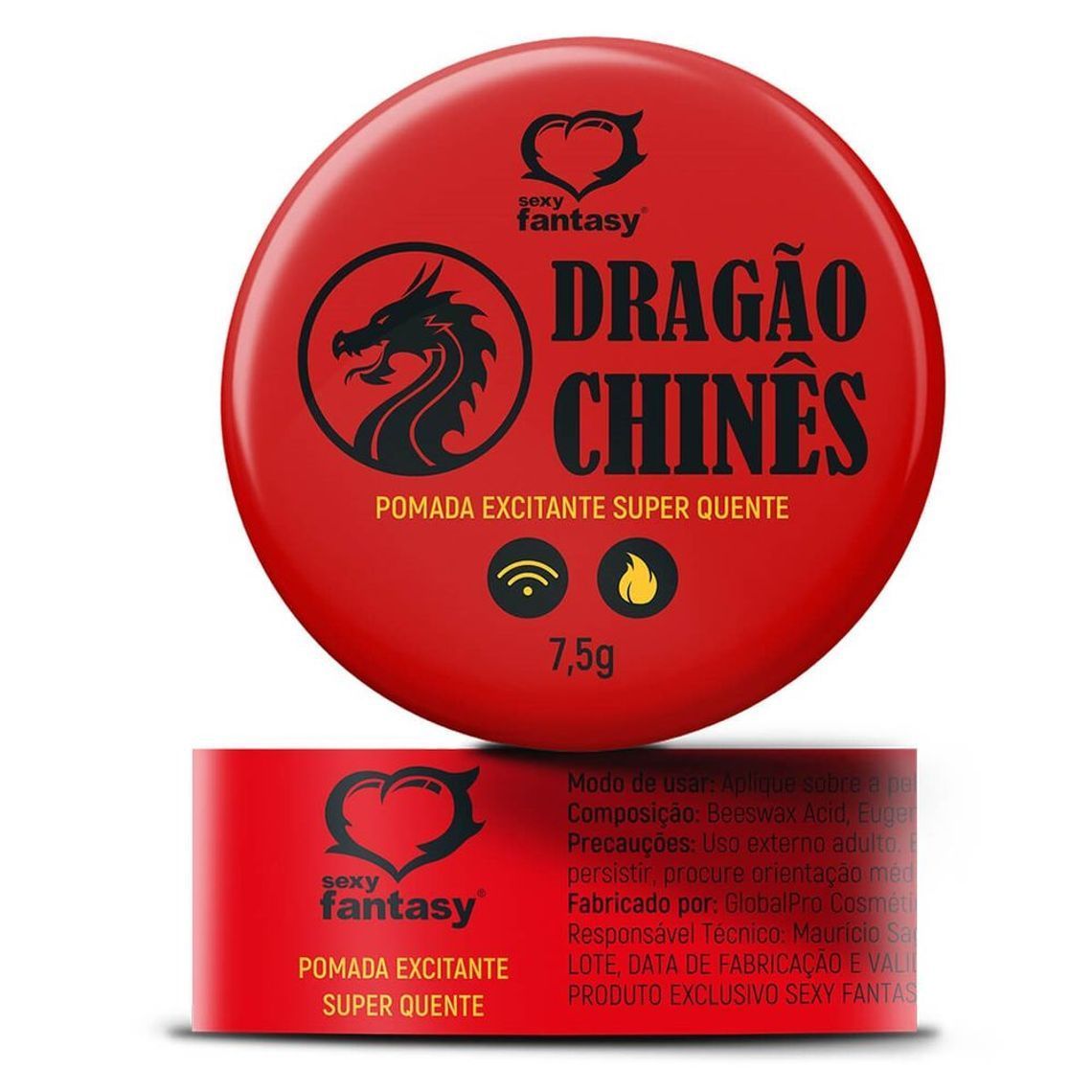 Pomada Excitante Unissex Dragão Chinês 7,5g