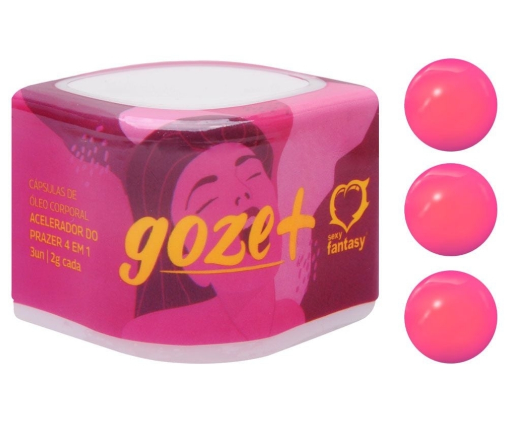 Bolinha Goze + Acelerador 3un Sexy Fantasy