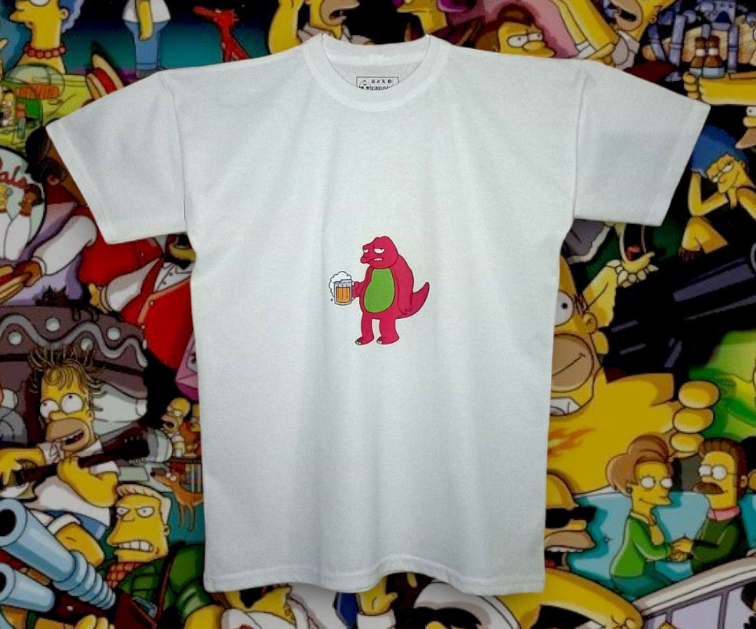 Polera de "barney" the simpsons