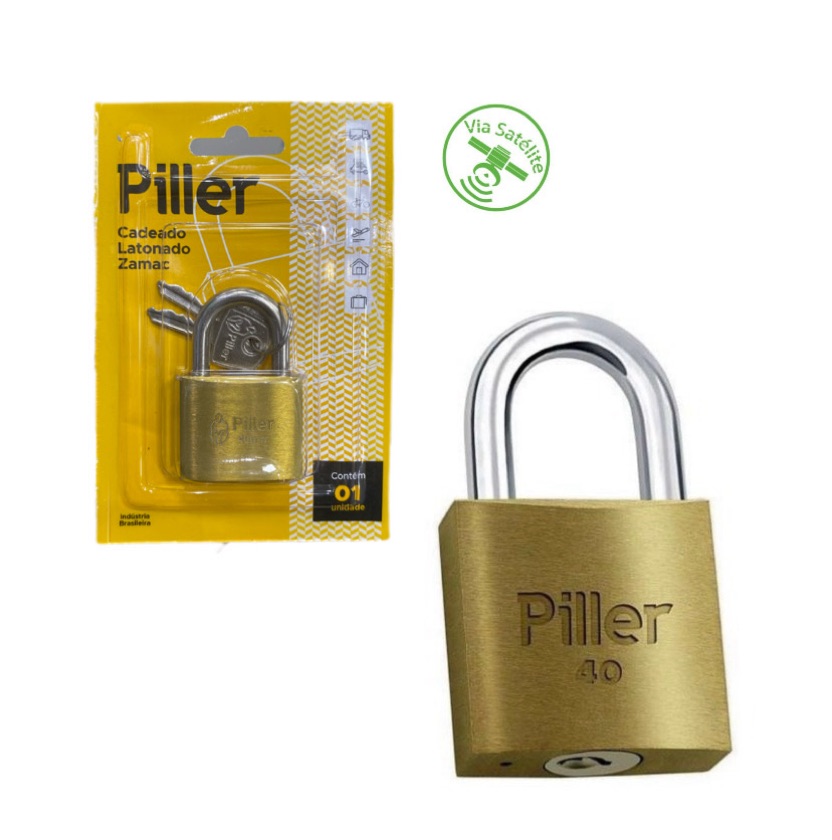 40mm CADEADO CARTELADO - MARCA: PILLER