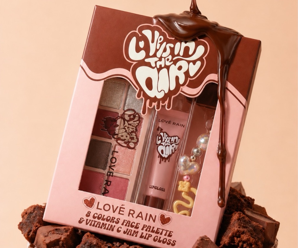 Kit leve rain paleta + gloss