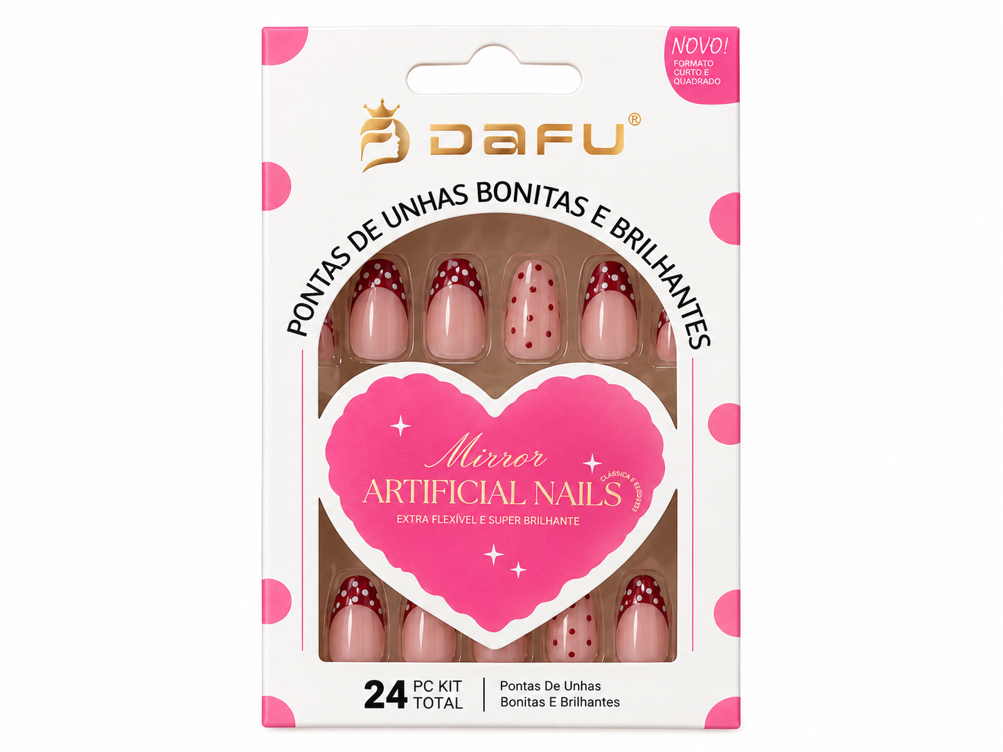 Kit DAFU Unhas Artificiais Mirror