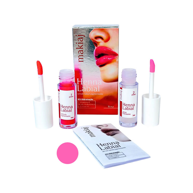 Makiaji Henna Labial Kit Hidratação