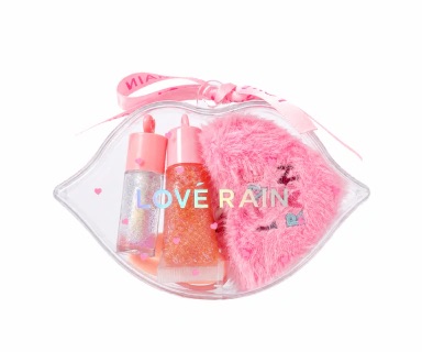Kit Love Rain com Brilho Labial e Acessórios
