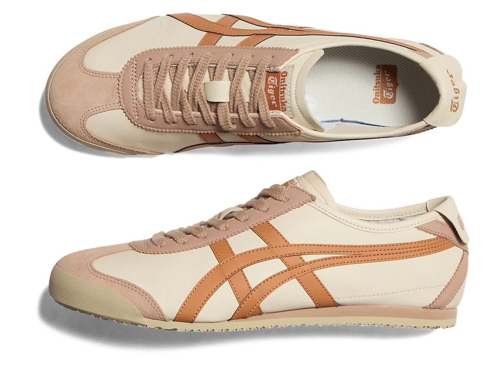 Tênis Onitsuka Tiger Mexico 66 - Bétula/Laranja ferrugem