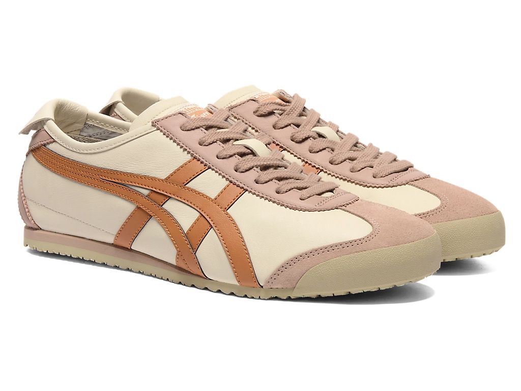 Tênis Onitsuka Tiger Mexico 66 - Bétula/Laranja ferrugem