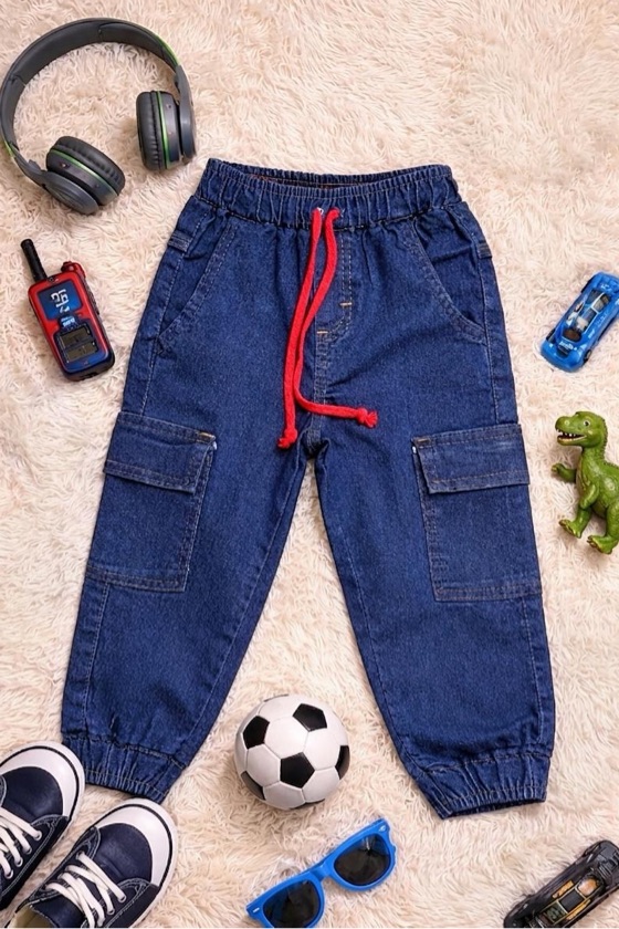 Calça masc. Jogger cargo 4 ao 10