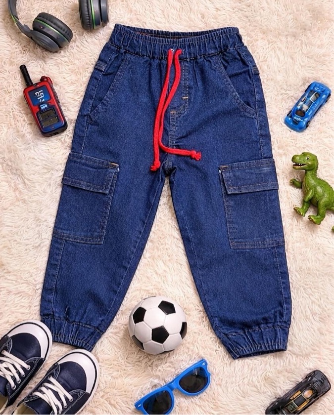 Calça masc. Jogger cargo 1 ao 3