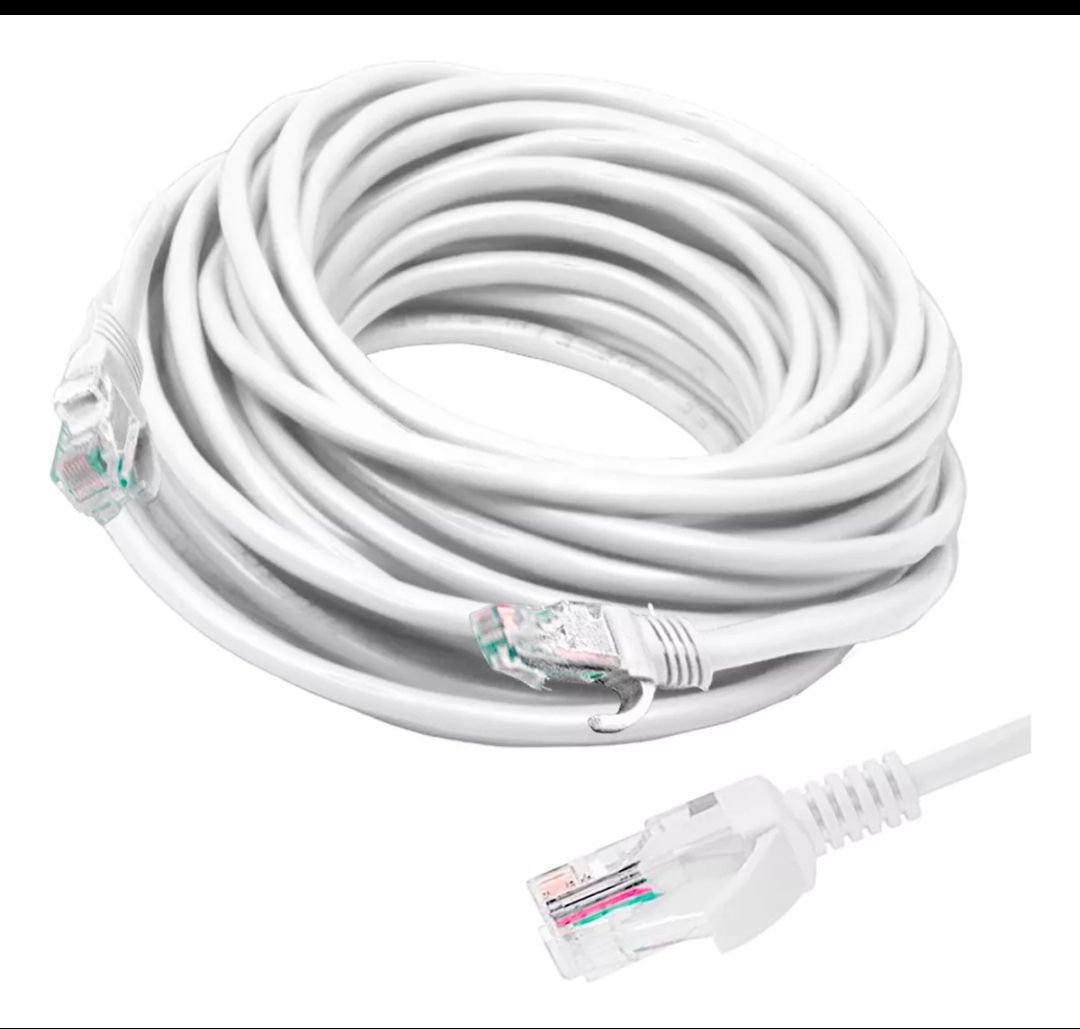 Cable Red Cat. 5e 10Mts blanco RJ45