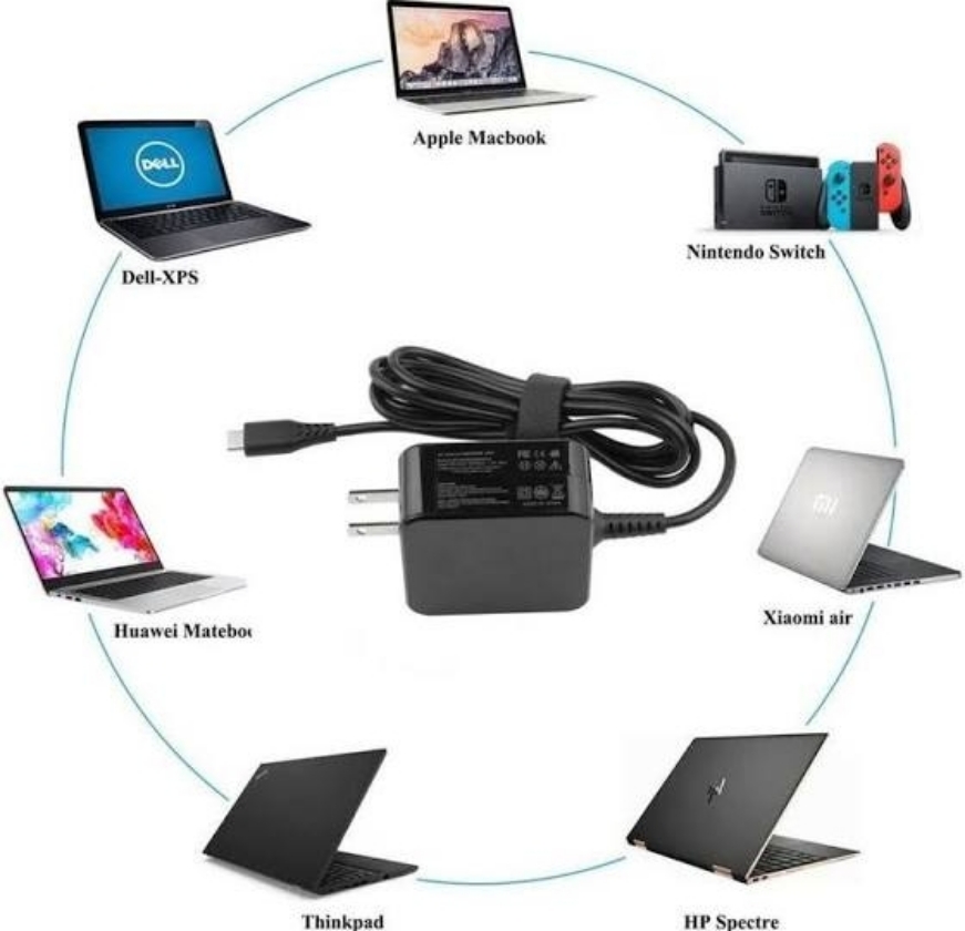 Cargador Lap Multi USB-C 20V-2.25A varias marcas