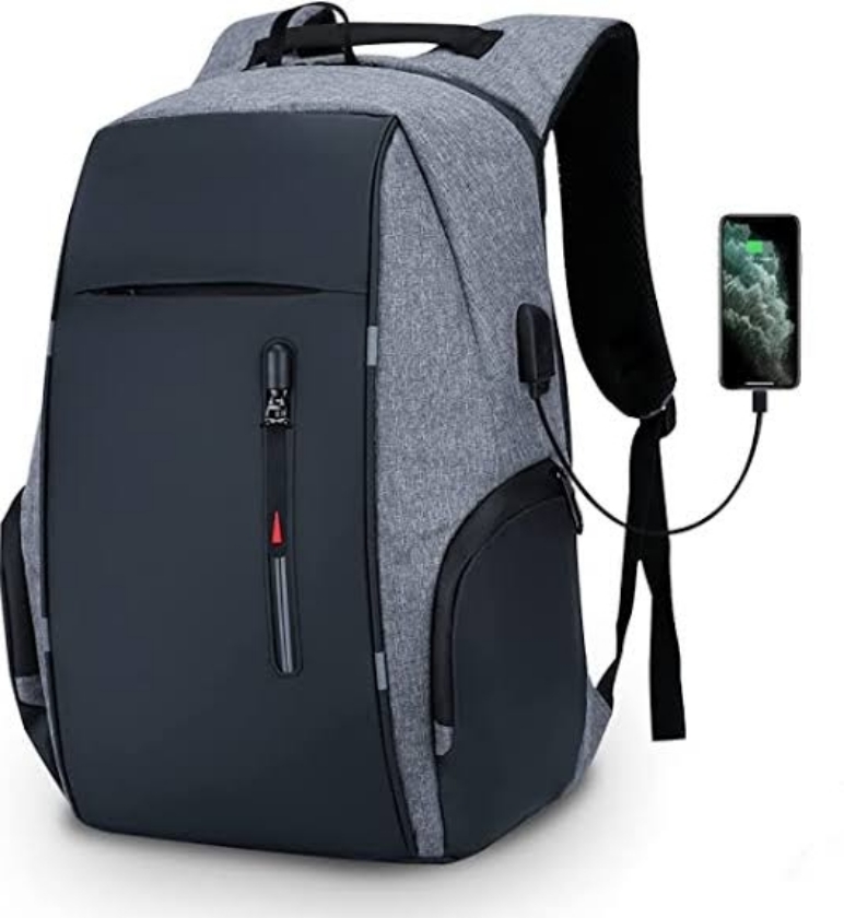 Mochila Backpack Morada/Verde Lap 15.6 impermeable