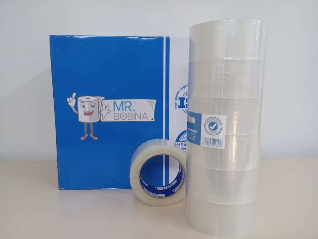 MR BOBINA // CINTA DE EMBALAJE 90mts x 48mm TRANSPARENTE REF 10506 codigodebarras 6970794010506 (caja de 36unid) precio por unidad