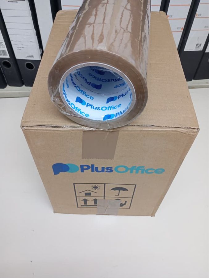 CINTA DE EMBALAJE 90mts x 48mm MARRON REF 725 (caja de 36 unid) precio por unidad PLUSOFFICE
