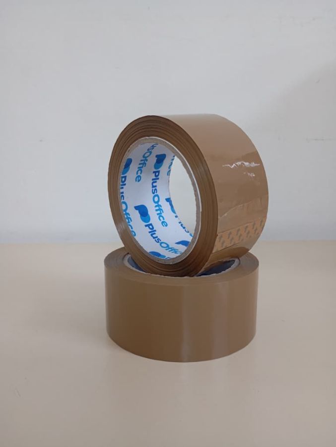 CINTA DE EMBALAJE 90mts x 48mm MARRON REF 725 (caja de 36 unid) precio por unidad PLUSOFFICE