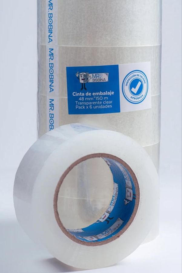 MR BOBINA // CINTA DE EMBALAJE 90mts x 48mm TRANSPARENTE REF 10506 codigodebarras 6970794010506 (caja de 36unid) precio por unidad