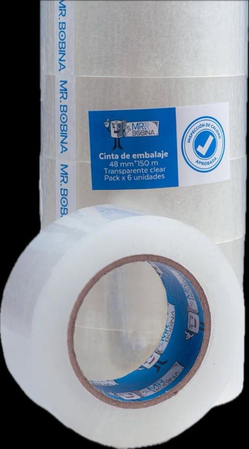 MR BOBINA // CINTA DE EMBALAJE 90mts x 48mm TRANSPARENTE REF 10506 codigodebarras 6970794010506 (caja de 36unid) precio por unidad