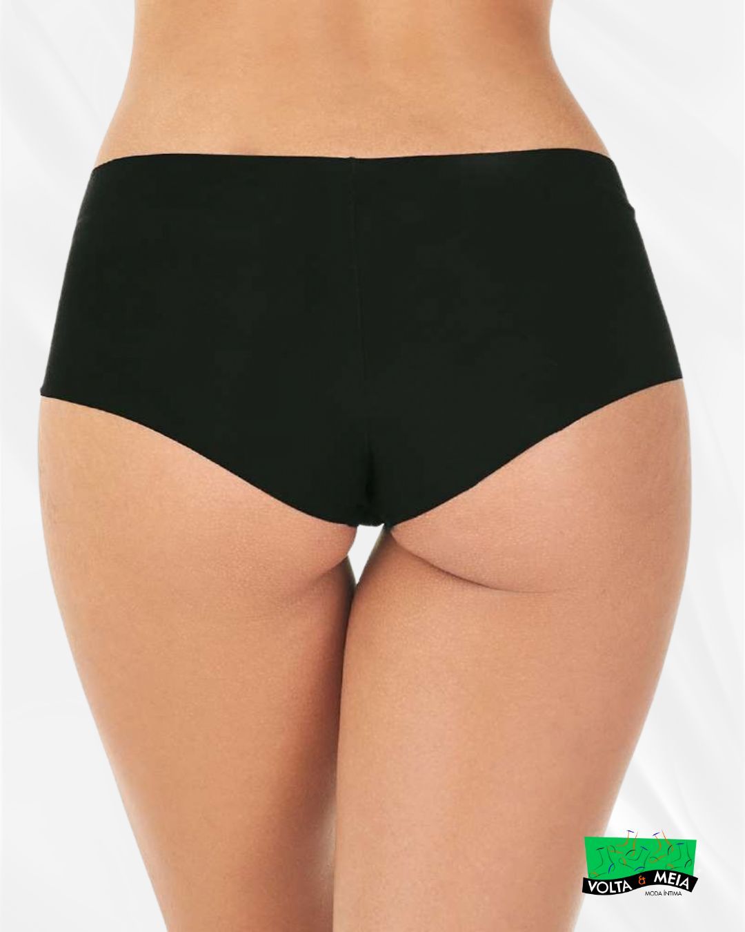 Boxer nude algodão preta