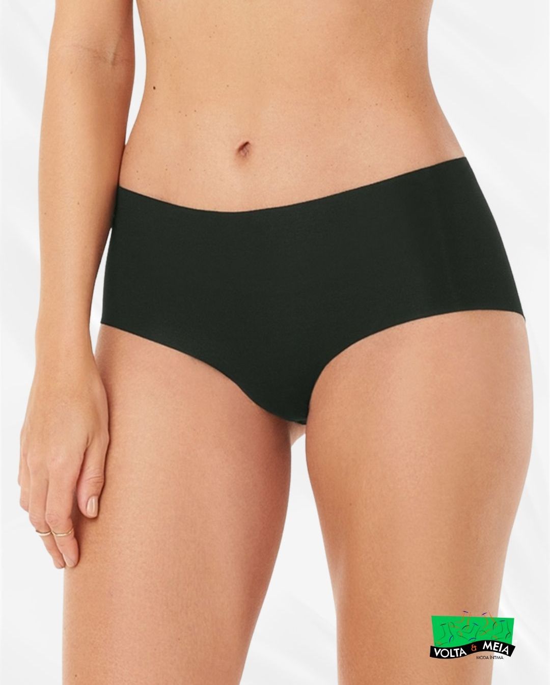 Boxer nude algodão preta