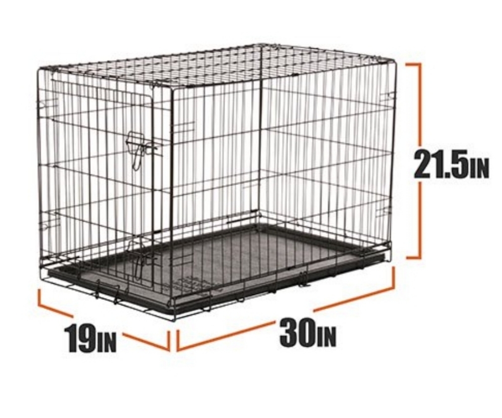 24"L x 17.5"W x 20"H Single-Door Folding Crate