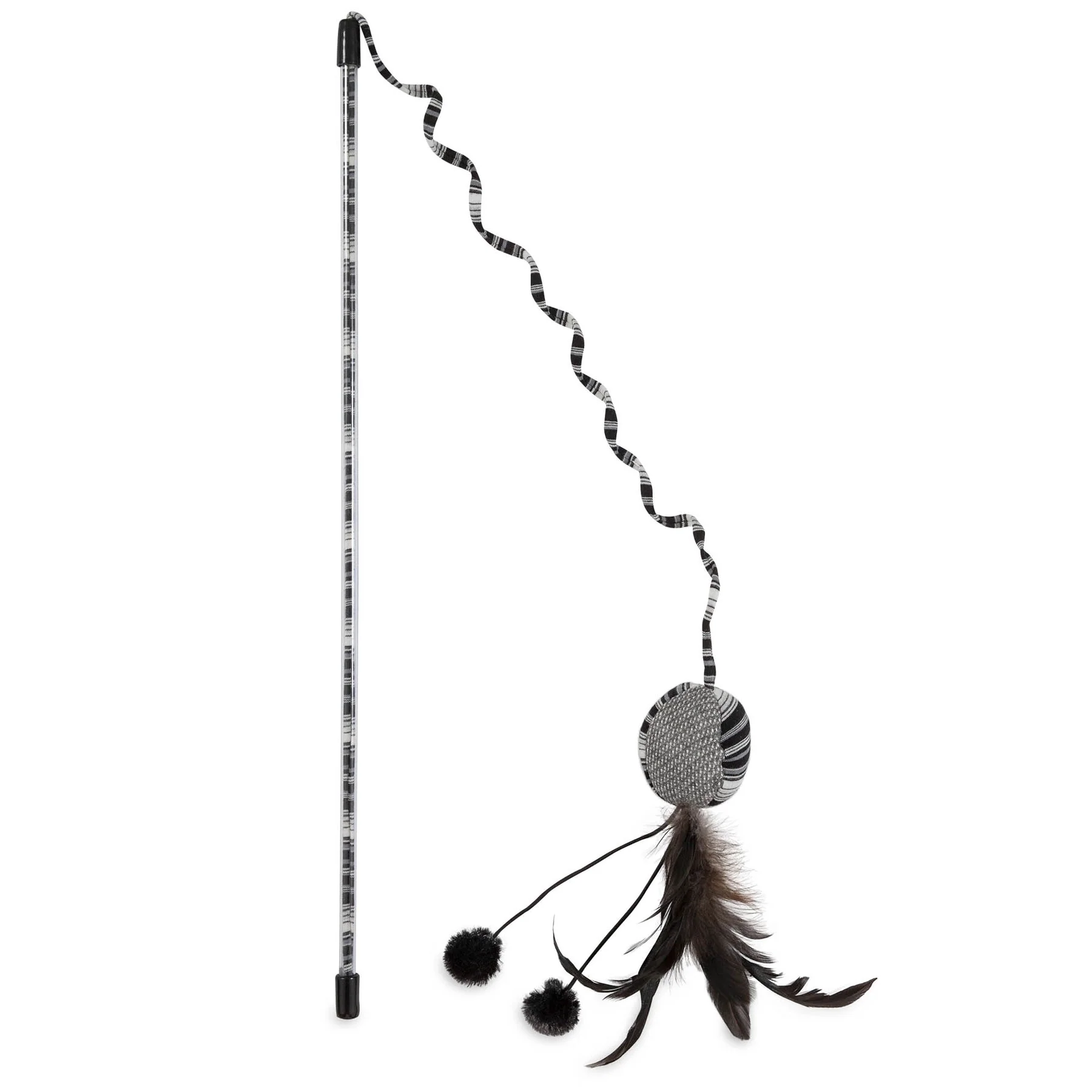 Cat Teaser Wand with Bell & Feather Toy