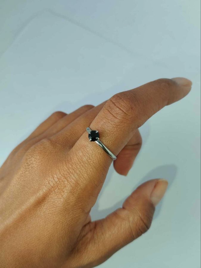 Anel Pedra Preta