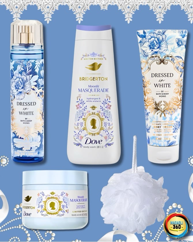 White Masquerade 5pc. Gift Set
