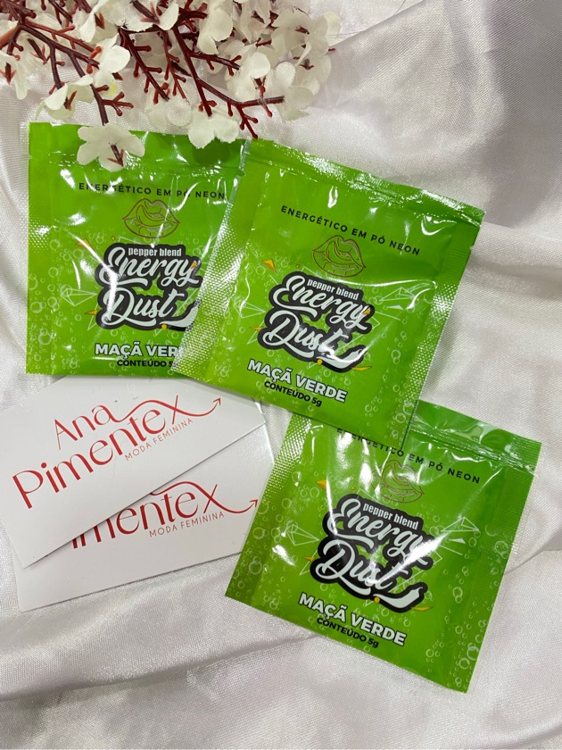 Pó energético neon