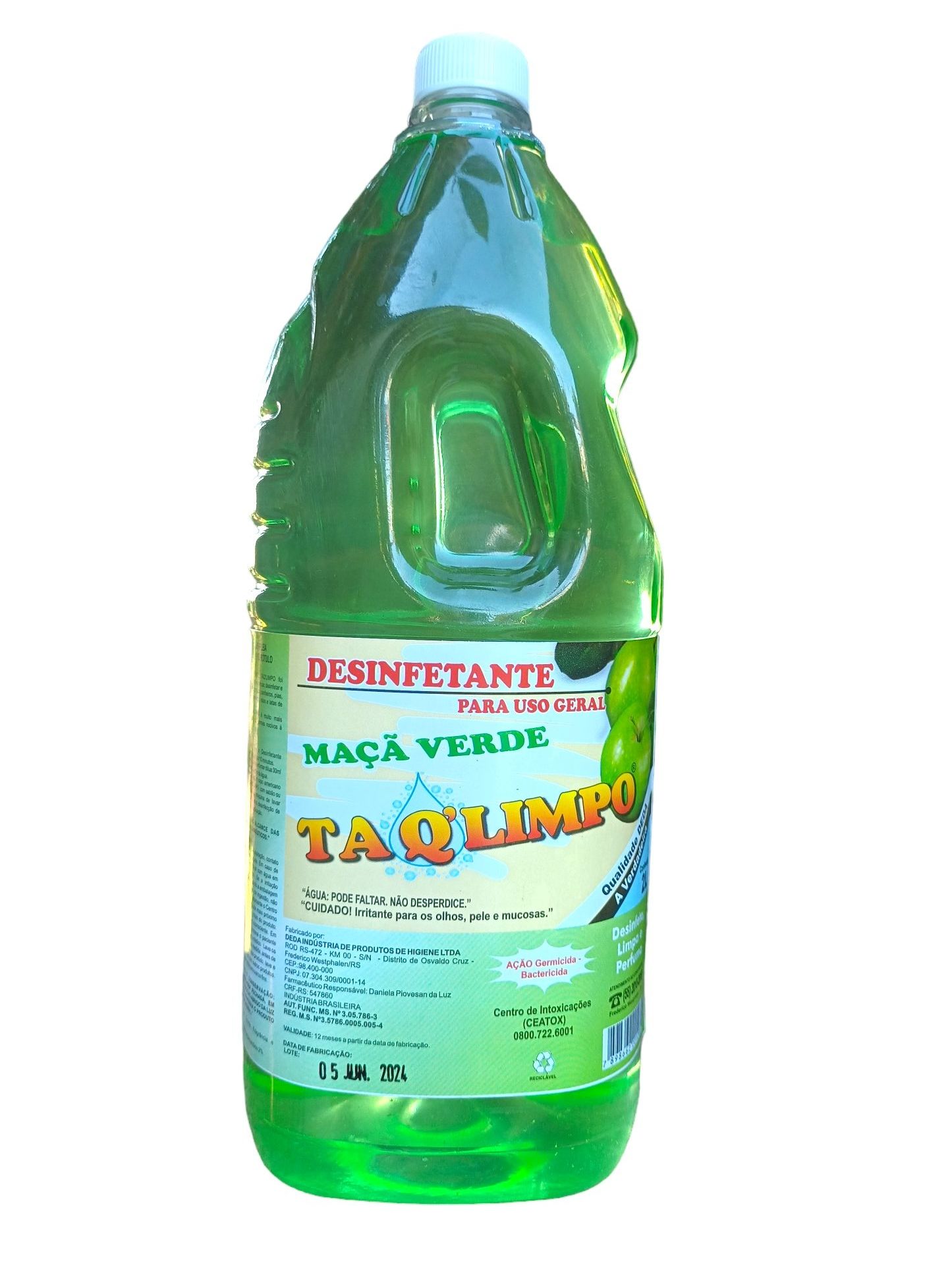 Desinfetante Maçã Verde 2L