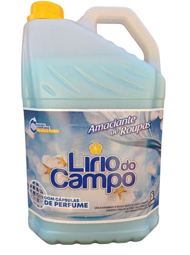 Amaciante Concentrado azul com cápsulas de perfume 5L