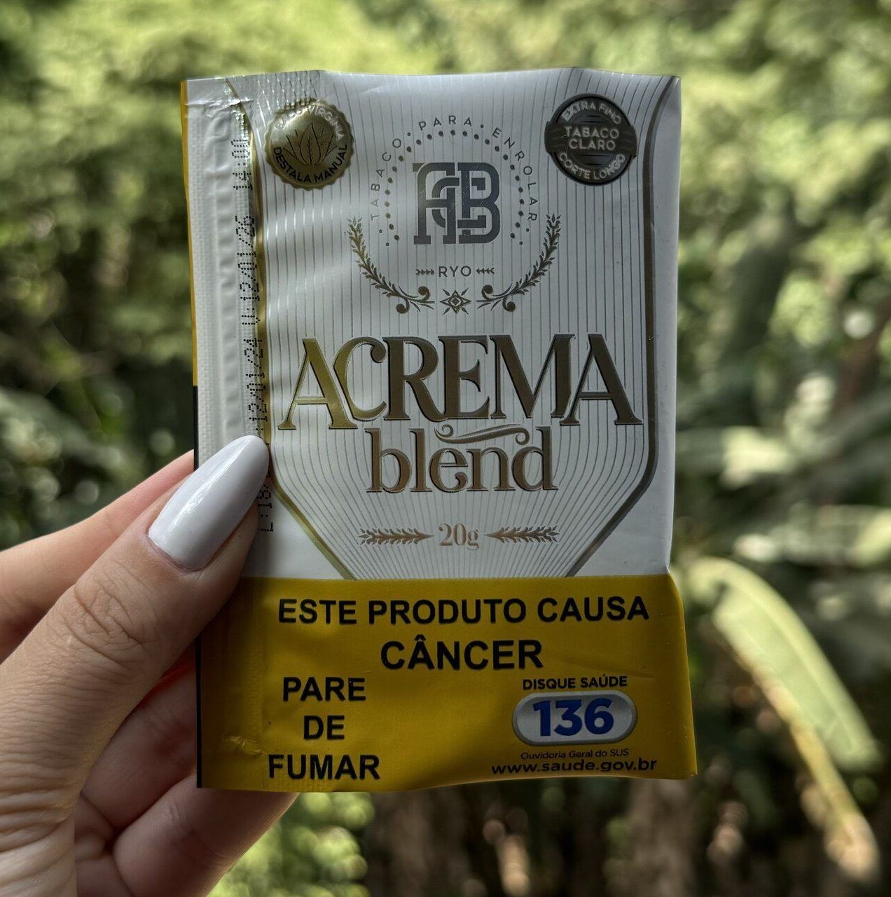 Tabaco Virgínia Extra Fino Acrema Blend - 20g