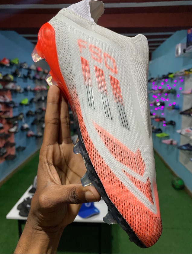 Adidas F50 Pro - Branca/Laranja