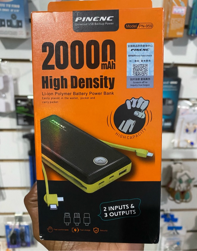 Carregador portátil Turbo 20000 MaH