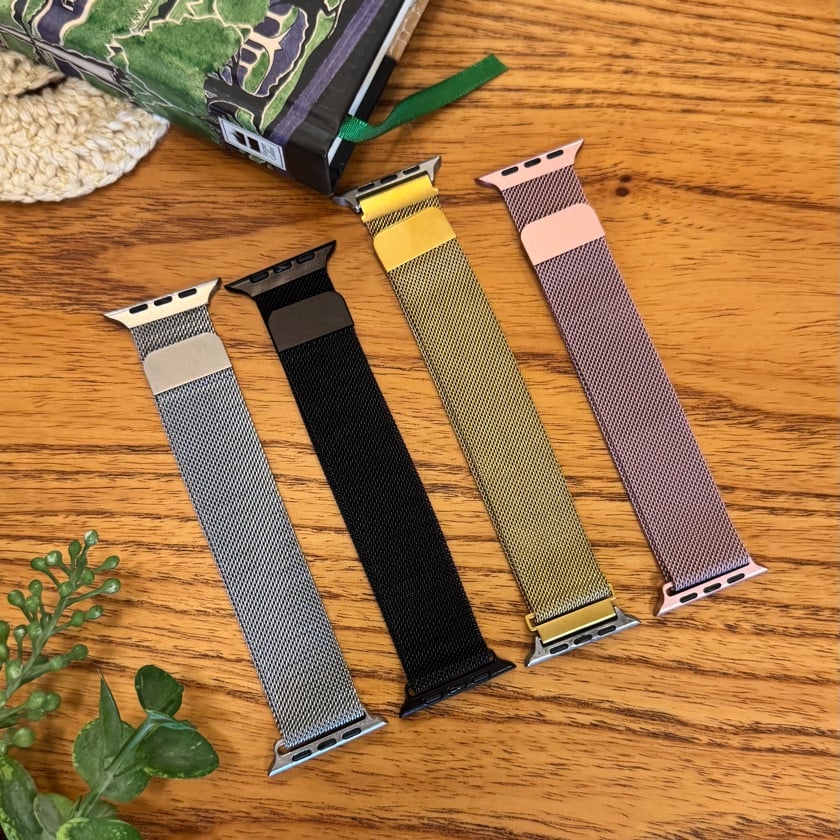 Pulseira de aço magnética Apple Watch 42 a 49mm