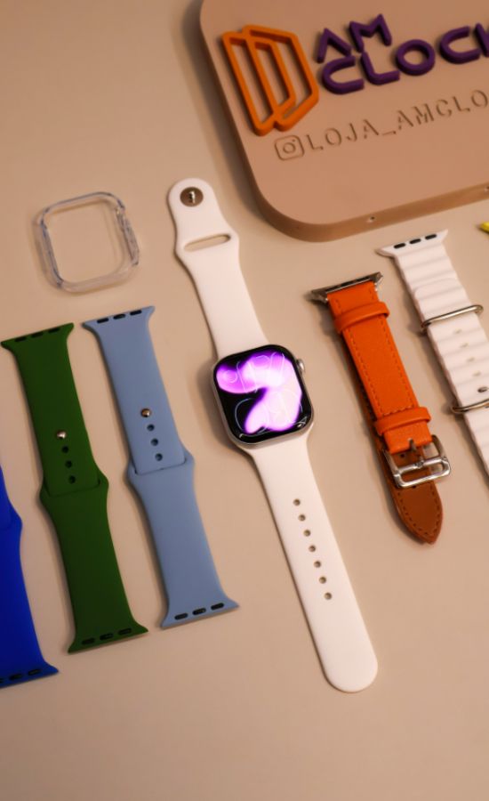 Watch 11 Mini Pro 41mm | Responde Whatsapp | 4 pulseiras + Case