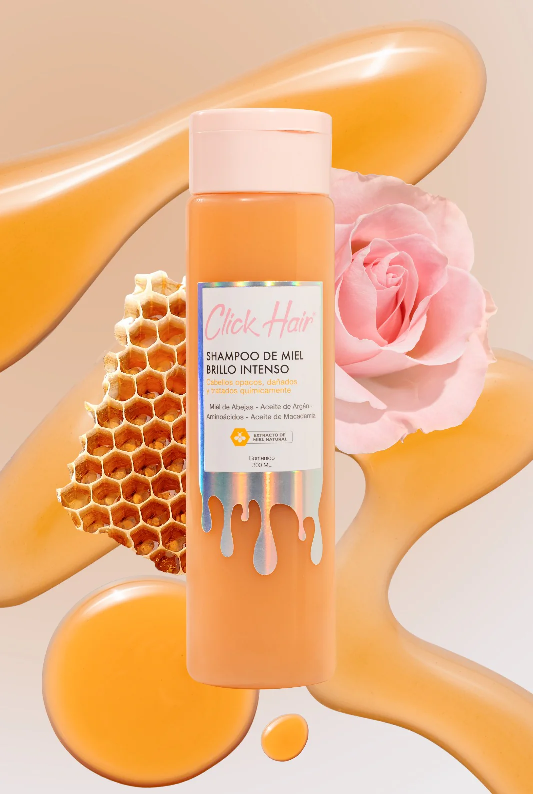 Shampoo de miel brillo intenso