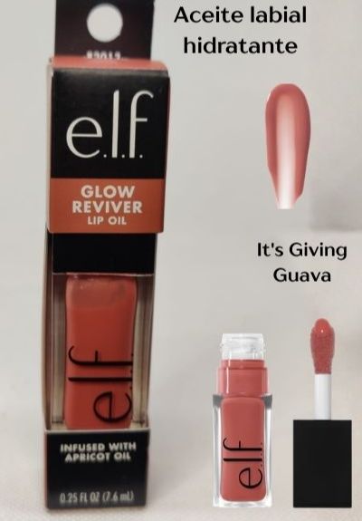 Elf Glow Reviver Lip Oil (It's giving Guava)
