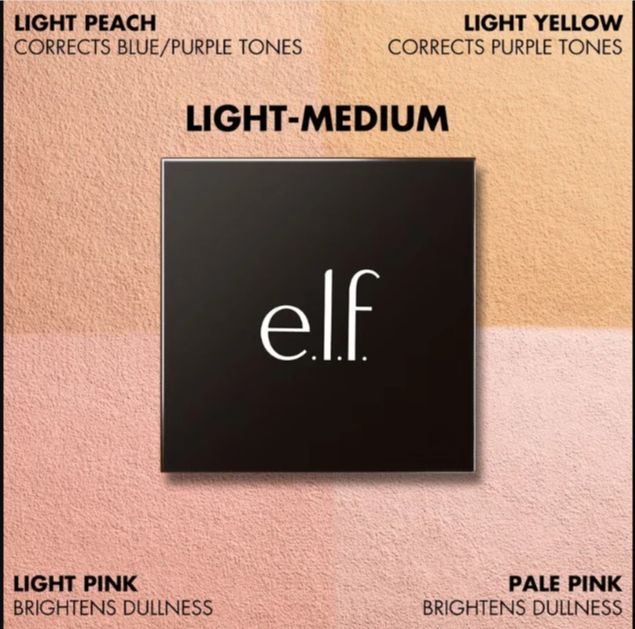 e.l.f. Set It Bright Powder Quad Light/Medium