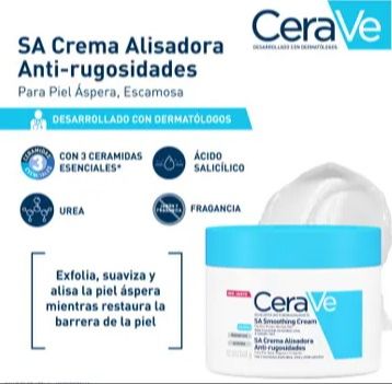 CeraVe SA Crema alisadora Anti-Rugosidades Piel seca rugosa e irregular 236ml